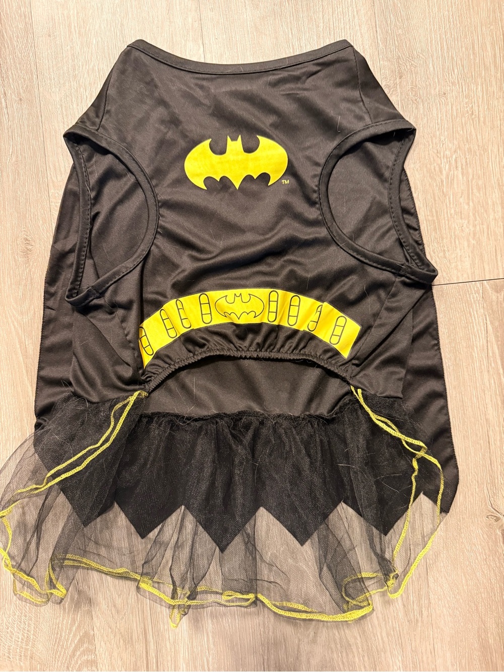 DC Black and Yellow Batgirl Dog Dress
